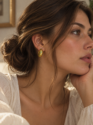Oval Studs Earrings