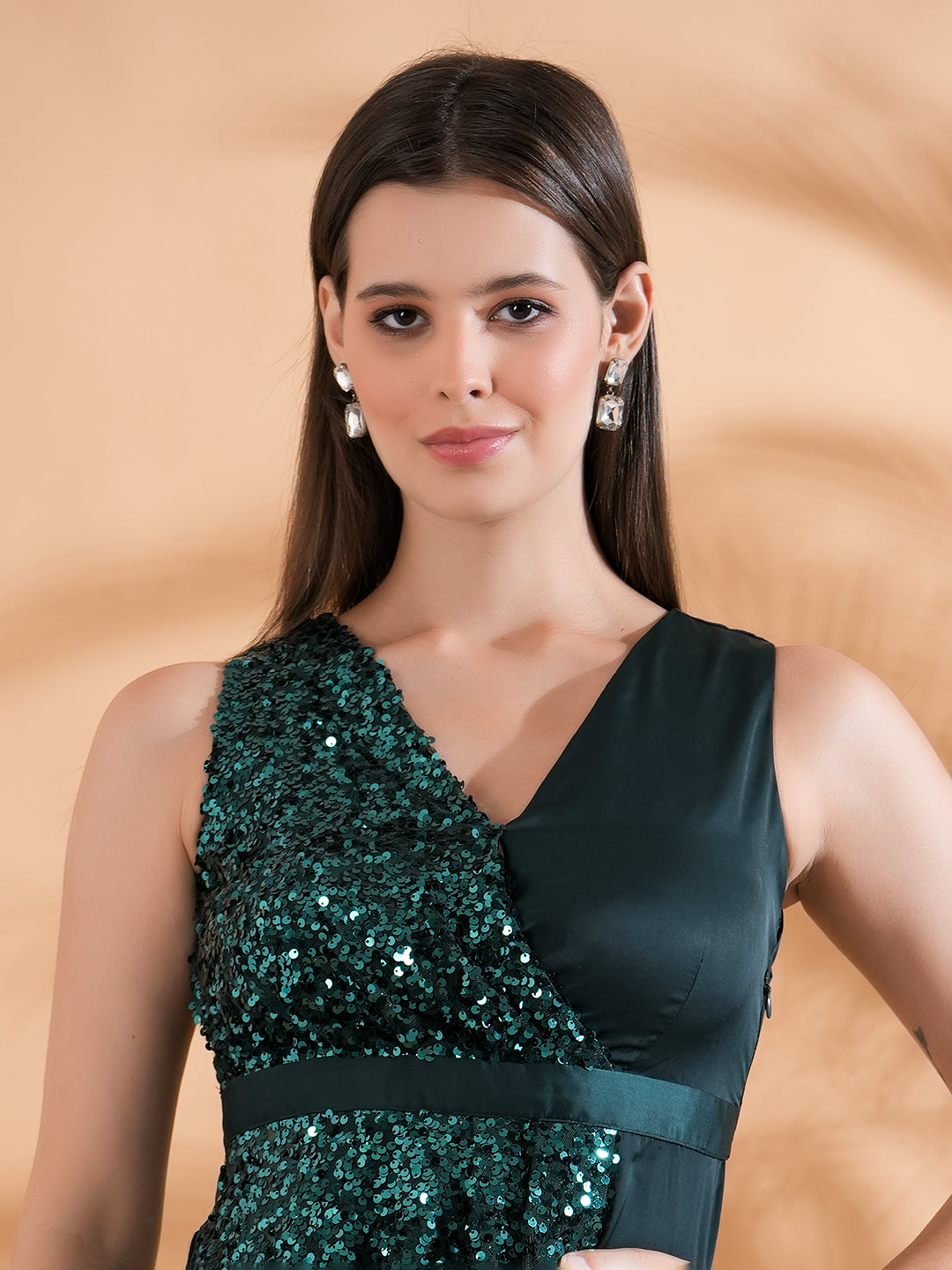 Overlap Sheath Party Dress