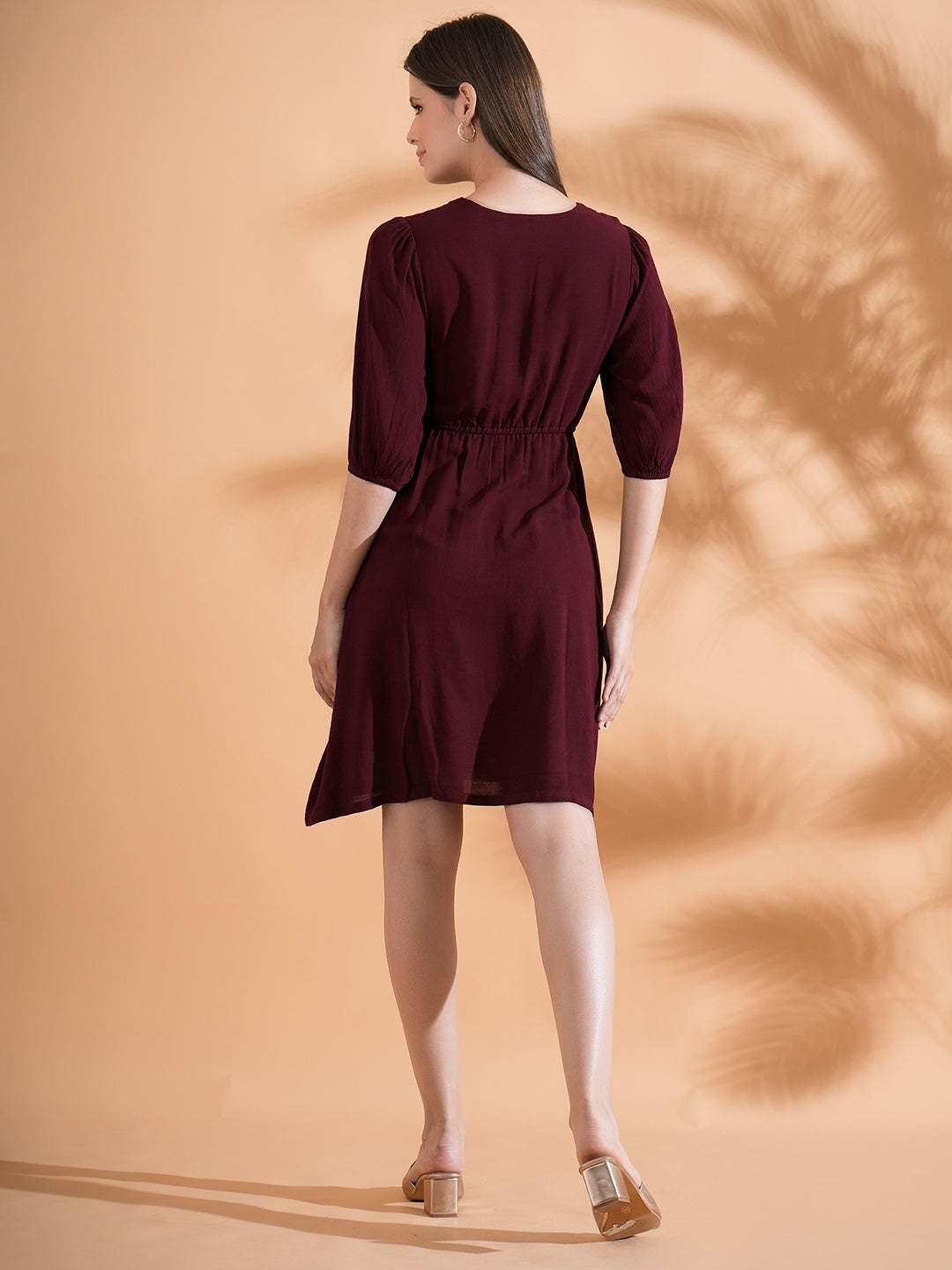 Fit & Flair Embroidered Dress