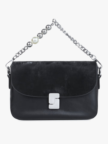 Structured Black Sling Bag
