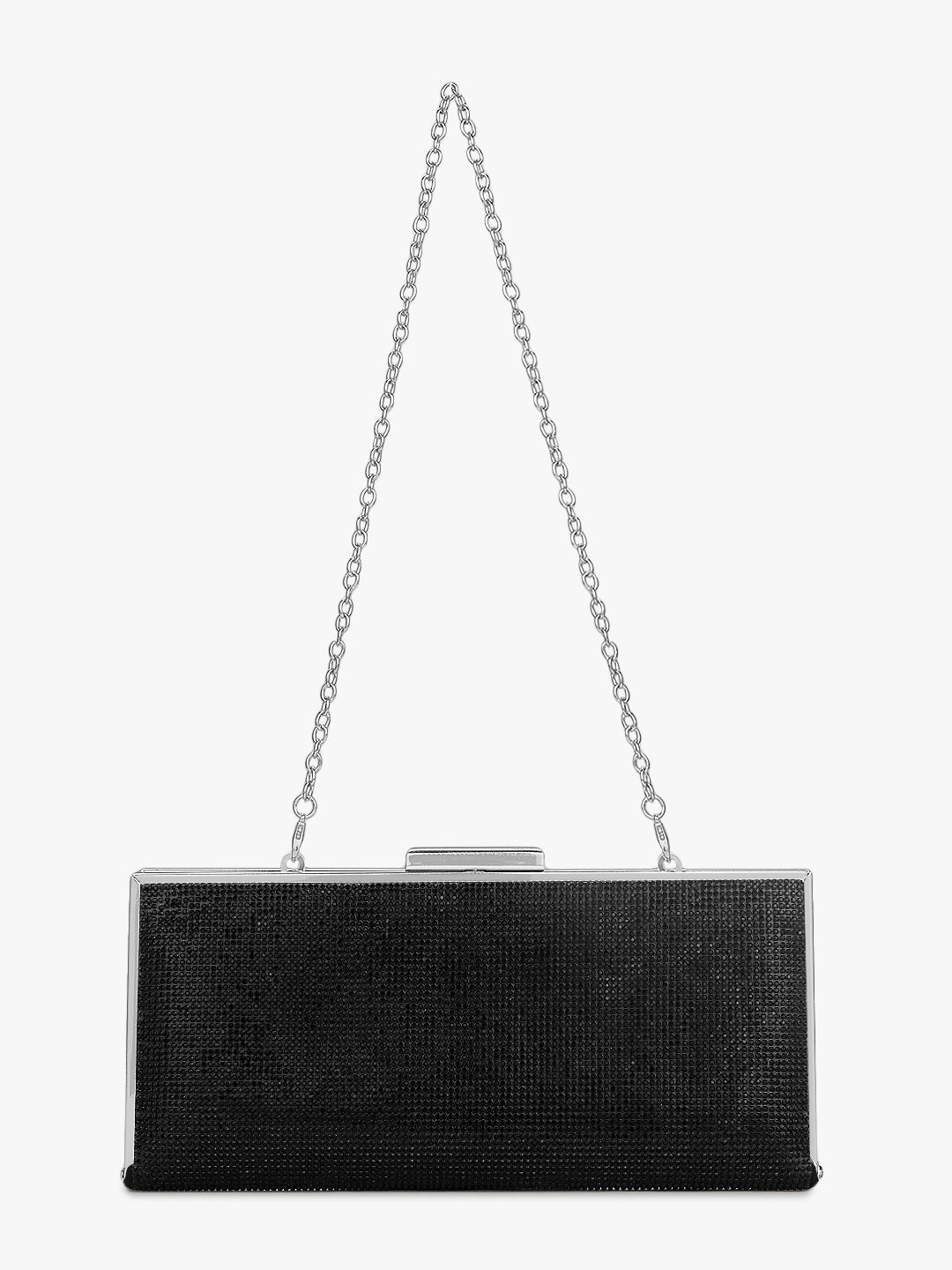 Embellished Black Clutch