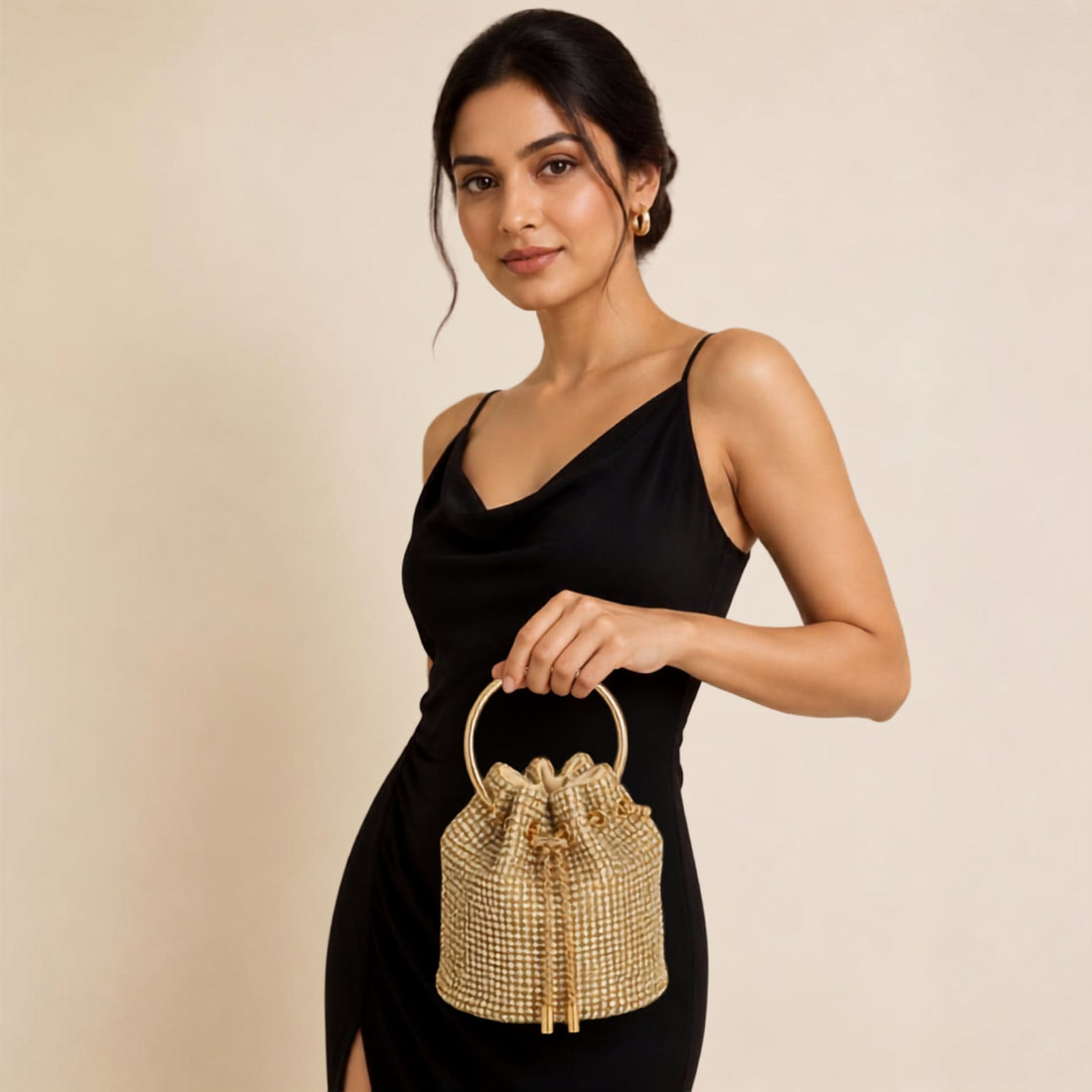 Embellished Golden Clutch