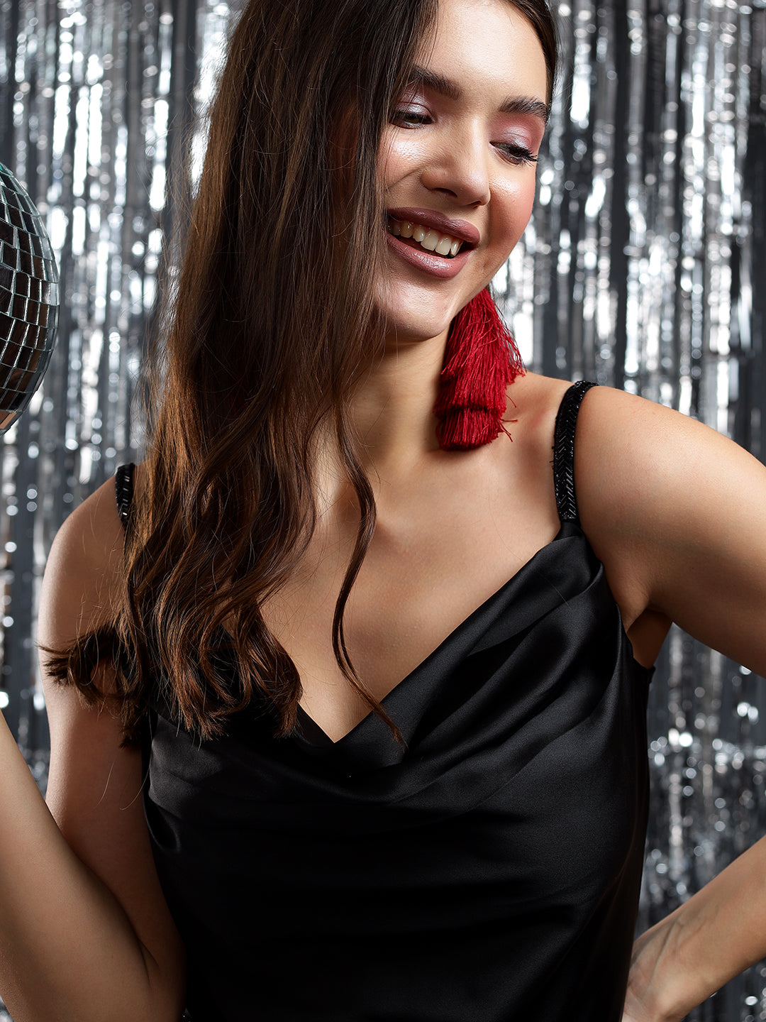 Fancy Black Evening Dress