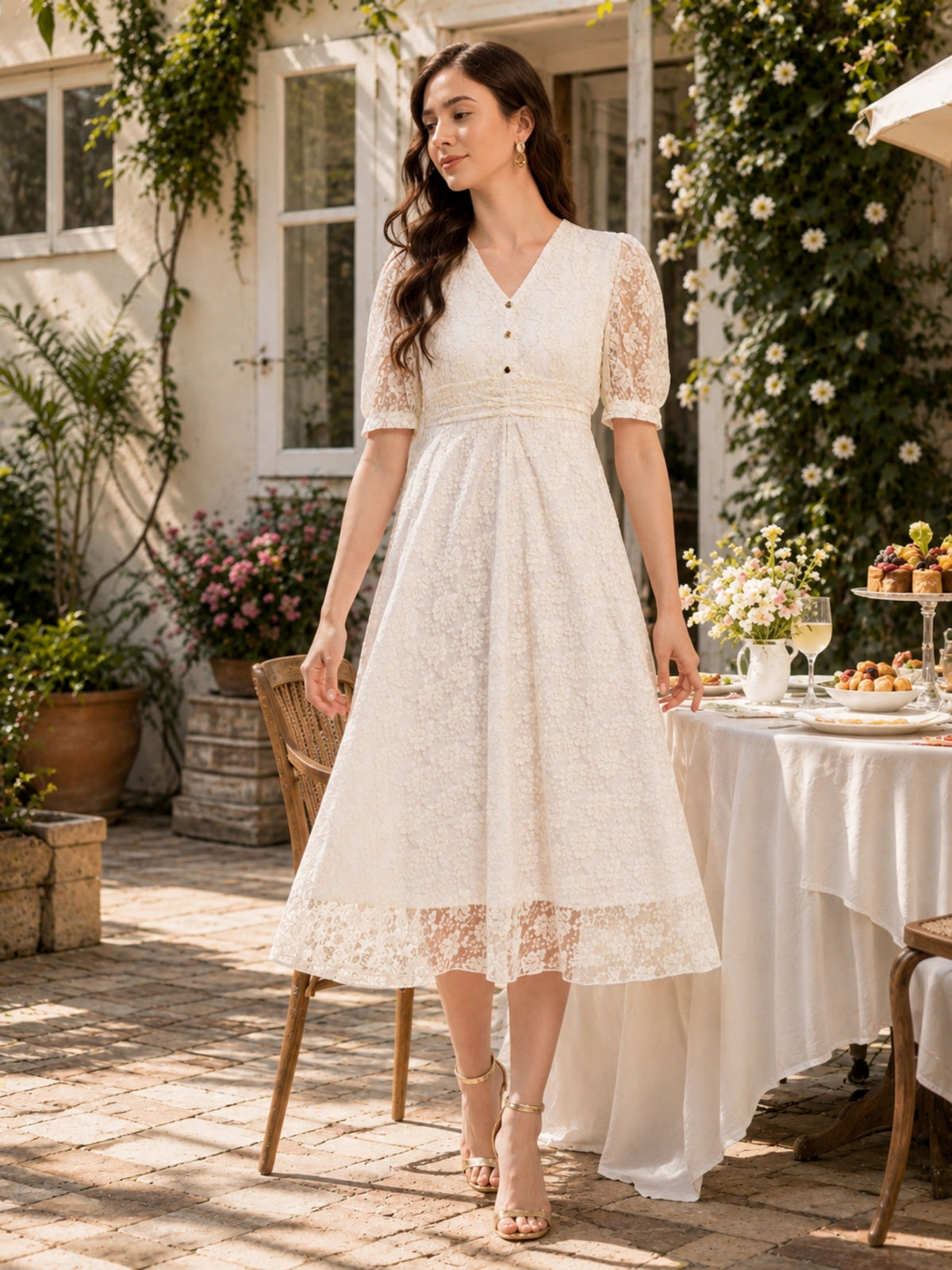 Fit & Flair Lace Dress