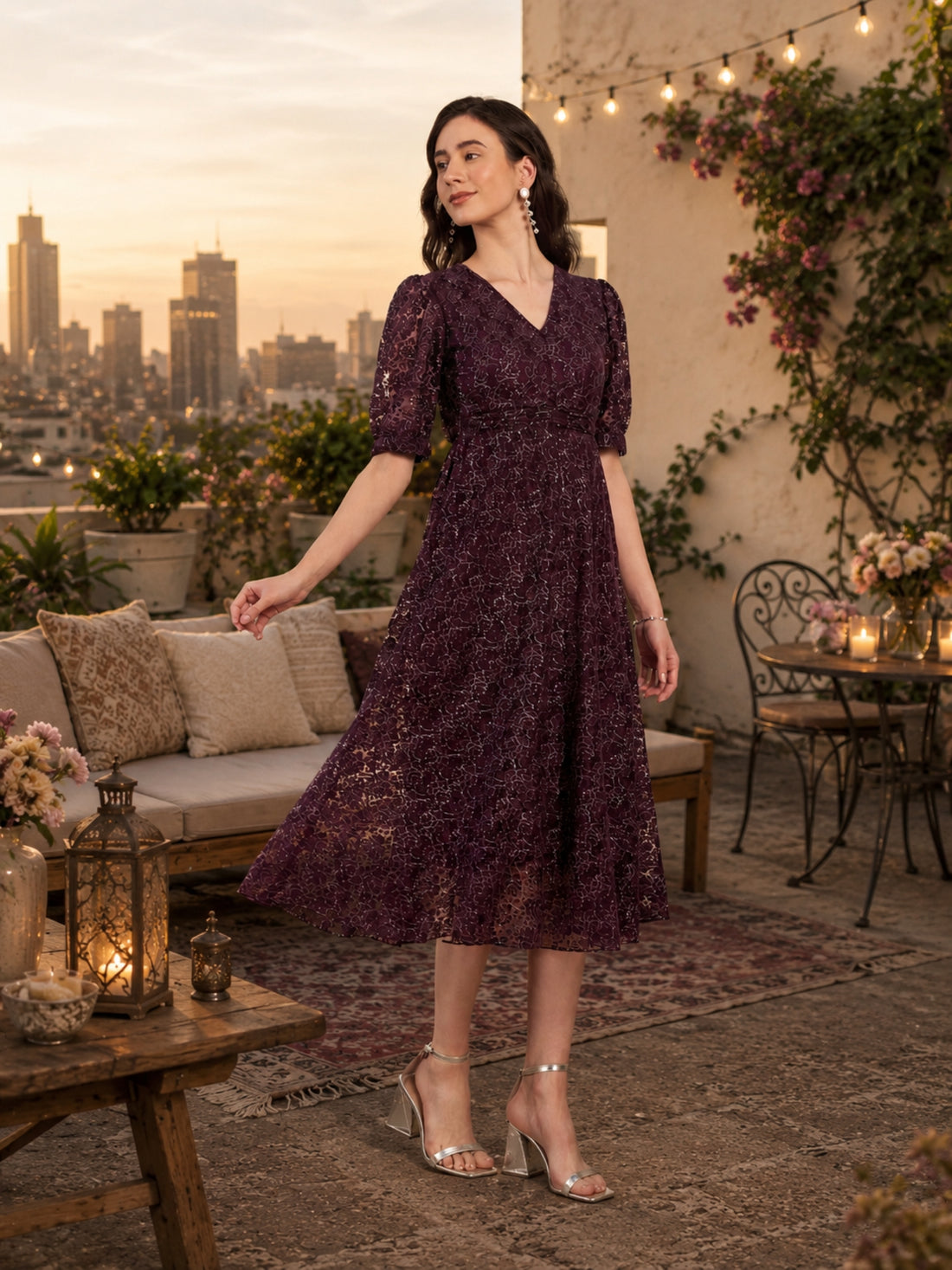 Fit & Flair Lace Dress